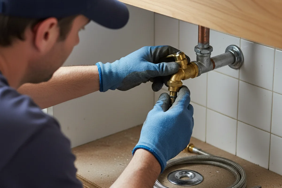 Shutoff valve and fitting work during Repiping in Vista